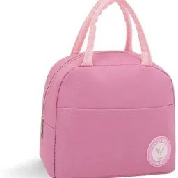 Small Reusable Insulated Lunch Bag Cooler Tote Box with Front Pocket Waterproof Lunch Bag-image-9