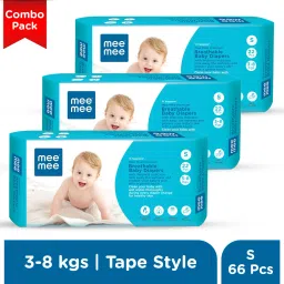 Breathable Premium Baby Tape Diaper with Wetness Indicator and Leak-Proof Edge - S-image-52