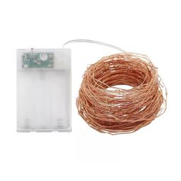 XERGY White AA Battery Operated 100 LED Fairy String Light image 4