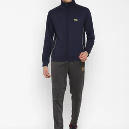 Yuuki Men Navy Blue Undefeated Bomber Jacket image 4