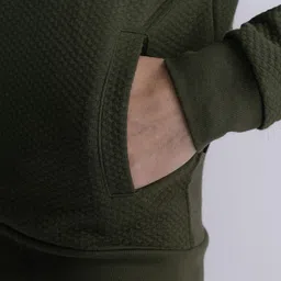 Petrol Front-Open Mock Collar Sweatshirt image 5