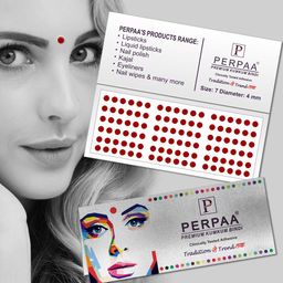 PERPAA Power Stay Non Transfer Lipstick-22 & Set of 3 Premium Bindis - Size 01,02,07 image 3