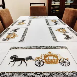 lavichitra Rectangular Pack of 6 Table Placemat image 2