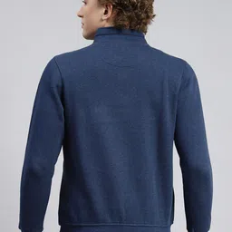 Monte Carlo Striped Stand Collar Front-Open Sweatshirt image 5