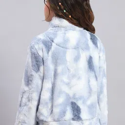 Monte Carlo Girls Abstract Printed Stand Collar Sweatshirt image 3