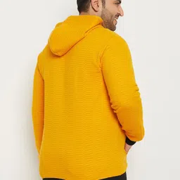 bigbanana Plus Size Self Design Hooded Antimicrobial Cotton Front-Open Sweatshirt image 5