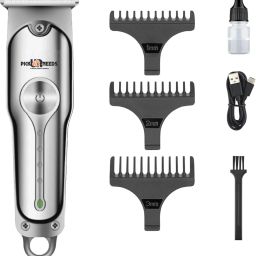Pick Ur Needs Professional 1200mAh Trimmer T-Blade Cordless Rechargeable Beard & Hair Kit Shaver For Men-image-45