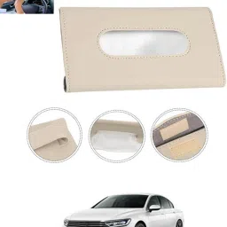 New Excellent Bright Color Beige Rectangle Shape Tissue Box For-203 Vehicle Tissue Dispenser-image-59