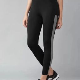 kgn hub Color Block Women Black, Grey Tights-picture-16