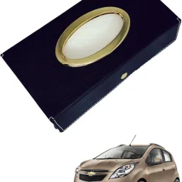 Chrom-Black Tisue Box Leatherete-780 Vehicle Tissue Dispenser-image-27