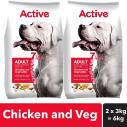 (2x3kg) Chicken and Vegetable 6 kg (2x3 kg) Dry Adult Dog Food-image-84