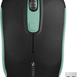 ZEBRONICS Dash Pro Wireless Ambidextrous Optical Mouse Wireless Mouse, 1600 DPI, 3-Level DPI, Lightweight, Power Saving-1