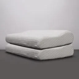 dzx-re Cervical Contour Memory Stomache / Side Sleepers / Anti-Snoring Memory Foam Solid Orthopaedic Pillow Pack of 1 image 5