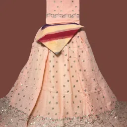 Embroidered Semi Stitched Rajasthani Poshak-15