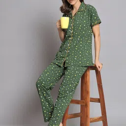 SEPHANI Conversational Printed Shirt With Pyjamas image 3