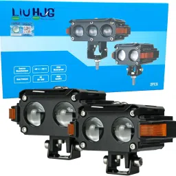 Future EYE S60 LED Fog Light Yellow/White Red Devil Eye & Left-Right DRL Fog Lamp Car, Motorbike, Truck, Van LED (12 V, 80 W)-60