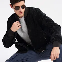 SHOWOFF Windcheater Fleece Bomber Jacket-image-70