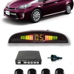 JJB592 Black Car Reverse Parking Sensor with LED Display 4 Sensor A592 Parking Sensor-image-1