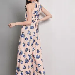 emeros Floral Printed Halter Neck Sleeveless Basic Jumpsuit image 2