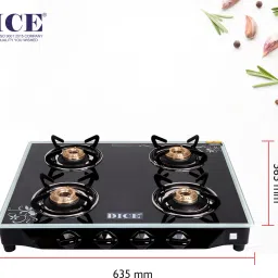 B4 silver star Digital Glass Manual Gas Stove-image-49