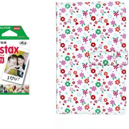 FUJIFILM Instax Mini 10X1 Sheets Instant Film with 96-sheet Floweralbum for mini film Film Roll-image-77