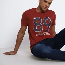 Lee Typography Printed Cotton Slim Fit T-shirt-image-51