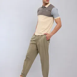 Technosport Colourblocked Polo Collar Antimicrobial Sports T-Shirt-image-29