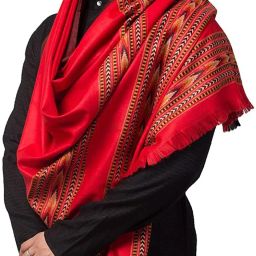 Braid N Cord Polyester Wool Blend Applique Men, Women Shawl-image-68