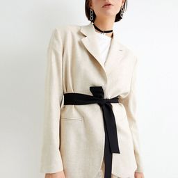 Koton Notched Lapel Collar Front-Open Blazer image 5