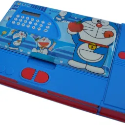 Doraemon Cartoon Character Print, With Calculator Art Plastic Pencil Box-image-47