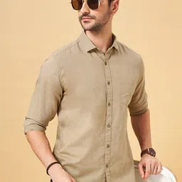 BYFORD by Pantaloons Cotton Spread Collar Opaque Casual Shirt-image-55
