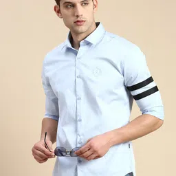 SHOWOFF Men Cotton Premium Slim Fit Opaque Casual Shirt-image-44