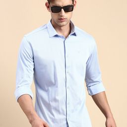 SHOWOFF Comfort Slim Fit Opaque Cotton Casual Shirt-image-17