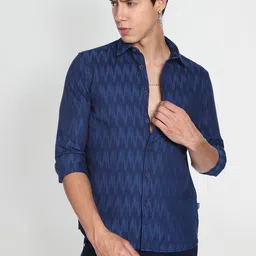 Flying Machine Geometric Patterned Casual Shirt-26