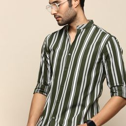 INVICTUS Sport Vertical Stripes Slim Fit Cotton Casual Shirt-picture-28