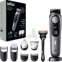 Braun All in One Trimmer for Men BT9420 From Gillette, Lifetime Sharp Metal Blades Trimmer 180 min Runtime 40 Length Settings-image-41