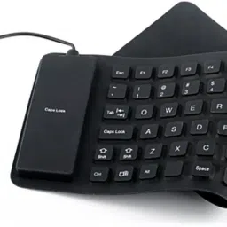 FKU Flexible Foldable Wired USB Laptop-size Laptop Keyboard Compatible with Desktop, Laptop, Mac image 3