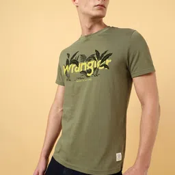 Wrangler Typography Printed Cotton Casual T-Shirt-image-12