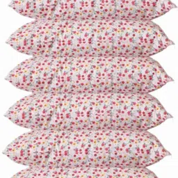 Sleeping Pillow Set Of 6 Microfibre Floral Sleeping Pillow Pack of 6-image-77