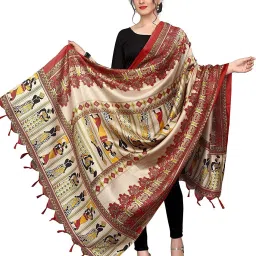 Cotton Silk Printed Multicolor Women Dupatta-6
