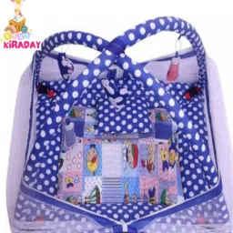 Polyester Infants Washable Baby Kick and Play Gym with Mosquito Net and Baby Bedding Set Mosquito Net-10