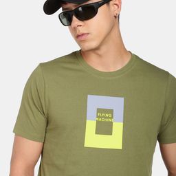 Flying Machine Crew Neck Graphic Print T-Shirt-picture-8