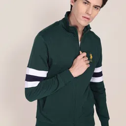U S Polo Assn Men Solid Cotton Bomber Jacket-picture-55