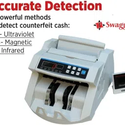 SWAGGERS Latest Updated Money/Note/Cash/Currency counting machine for All New and Old Notes 10,20,50,100,200,500,2000 with advanced fake note detection Note Counting Machine image 3