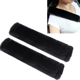 Soft Faux Sheepskin Seat Belt Shoulder Pad for Comfortable Driving Compatible Seat Belt Cover-20