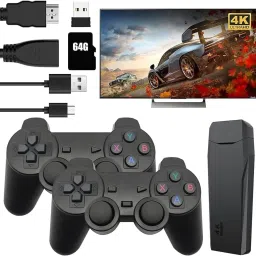 Video Games for Kids Wireless 64GB, 4k HDMI Games Console Built in 10000 Game 5th Freedom Edition-24