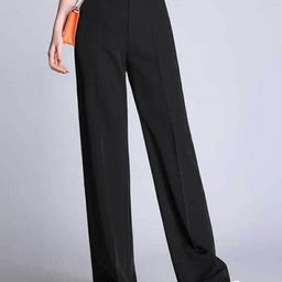 broadstar Women Loose Fit Black Lycra Blend Trousers-picture-12