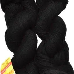 Represents Oswal 3 Ply Knitting Yarn Wool, Black 200 gm-picture-15