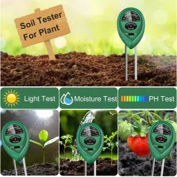 unique vatika 3 in 1 Soil Moisture Light and pH/Acidity Meter Hydroponic Plant Tester All-in-One Analog Moisture Measurer image 3