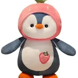 Soft Toy Fruit Penguin Adorable Plush with Strawberry Outfits - 20 cm-19
